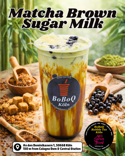 Matcha Brown Sugar Milk