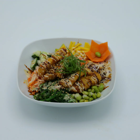 Poké Bowl Knusp. Hähnchen